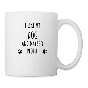 Hund - Tasse - Weiß - Rechts
