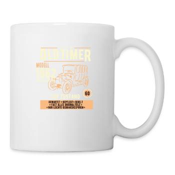 60. Geburtstag Oldtimer 1962, Geschenk - Tasse - Weiß - Rechts