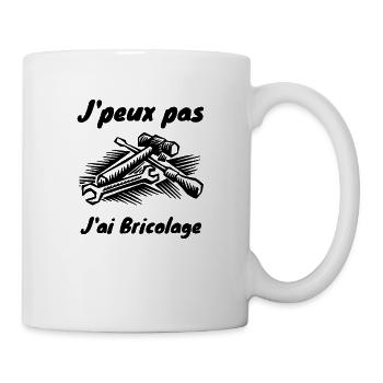 J'peux pas j'ai bricolage - Mug blanc - blanc - Droite