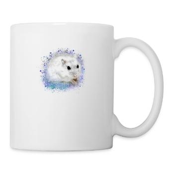 hamster, graffiti,malerei,blau,türkis,zwerghamster - Tasse - Weiß - Rechts