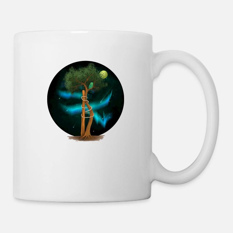 OT Tree in the Aurora Borealis (gOT it!) - Mug - white