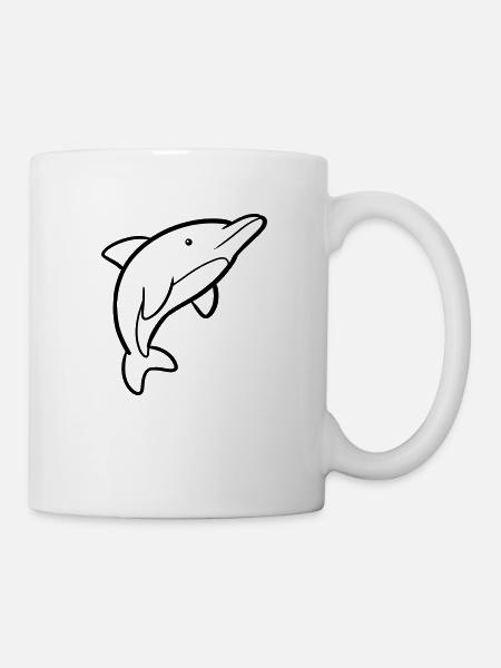 Dauphin - Mug blanc - blanc