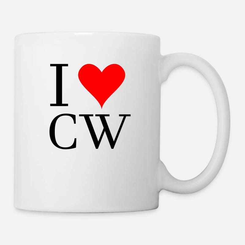 Ich liebe cw Amateurfunk - Tasse - Weiß