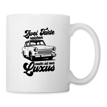 Farbe änderbar | Trabbi Zweitakt  - Tasse - Weiß - Rechts