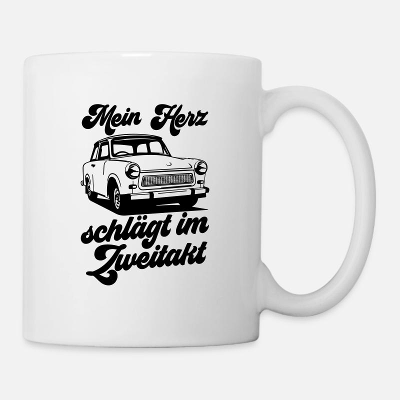 Farbe änderbar | Trabbi Zweitakt  - Tasse - Weiß