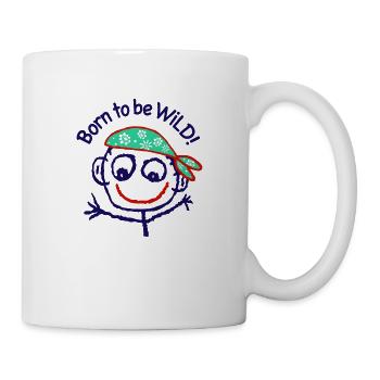Pirate Headscarf Comic Graffiti Sea - Mug - white - Right
