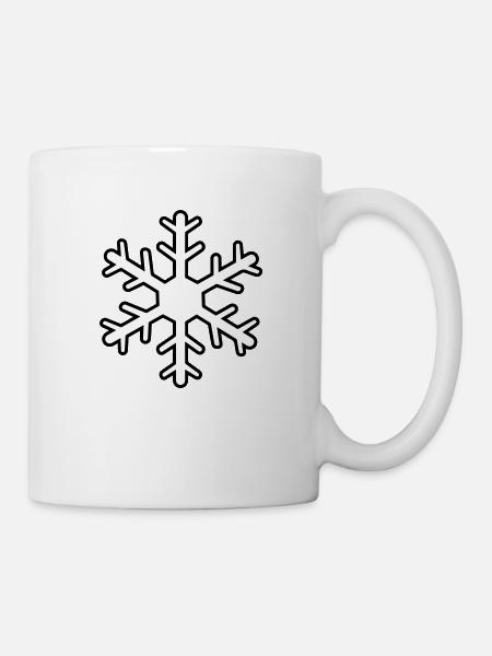 Flocon de neige - Mug blanc - blanc