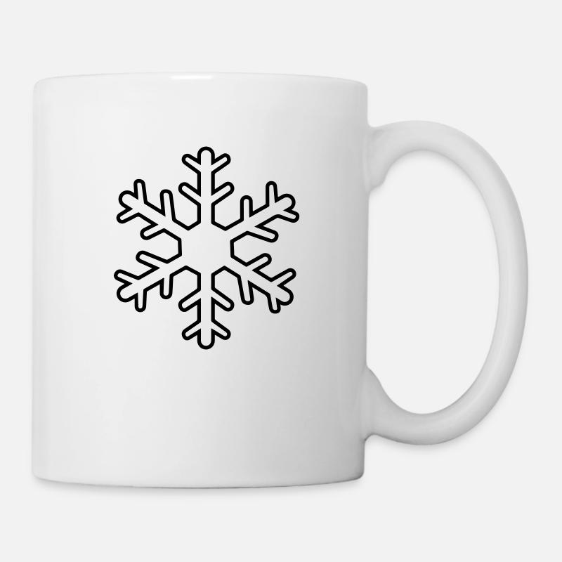 Flocon de neige - Mug blanc - blanc