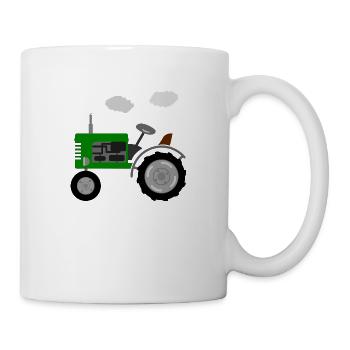 Trecker retro - Tasse - Weiß - Rechts