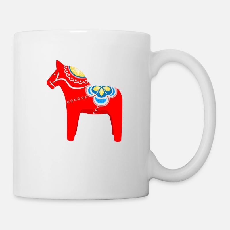 Dalahast Skandinavisches Design - Tasse - Weiß