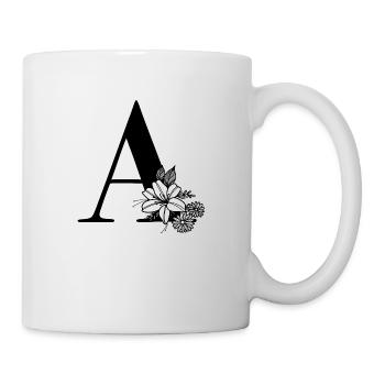 Buchstabe A - Tasse - Weiß - Rechts