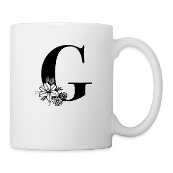 Lettre G - Mug blanc - blanc - Droite