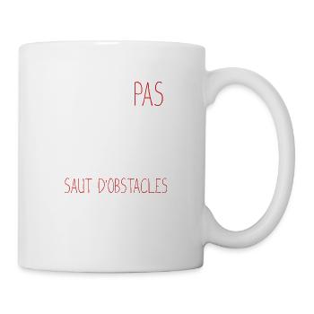 Je peux pas j'ai saut d'obstacles cadeau humour - Mug blanc - blanc - Droite