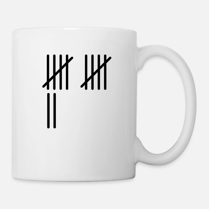 12 Stripes - Tasse - Weiß