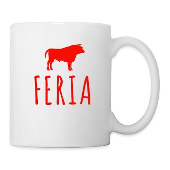 Feria taureau fête en féria - Mug blanc - blanc - Droite