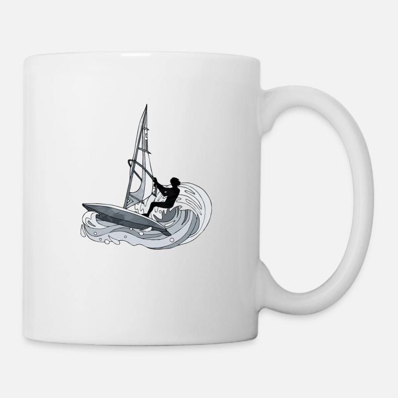 Windsurfen - Tasse - Weiß