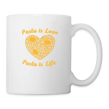 Pasta is Love Pasta is Life - Mug - white - Right