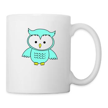 Hibou - Mug blanc - blanc - Droite