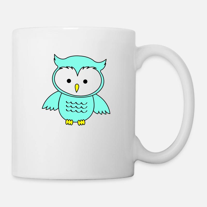 Eule - Tasse - Weiß