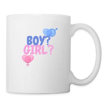 garçon ou fille? - Mug blanc - blanc - Droite