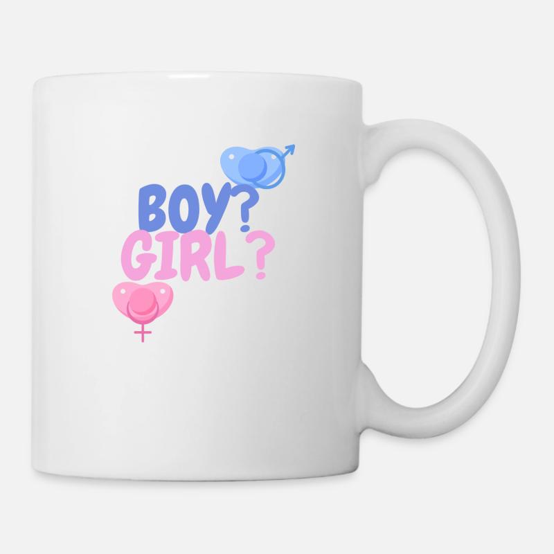 garçon ou fille? - Mug blanc - blanc