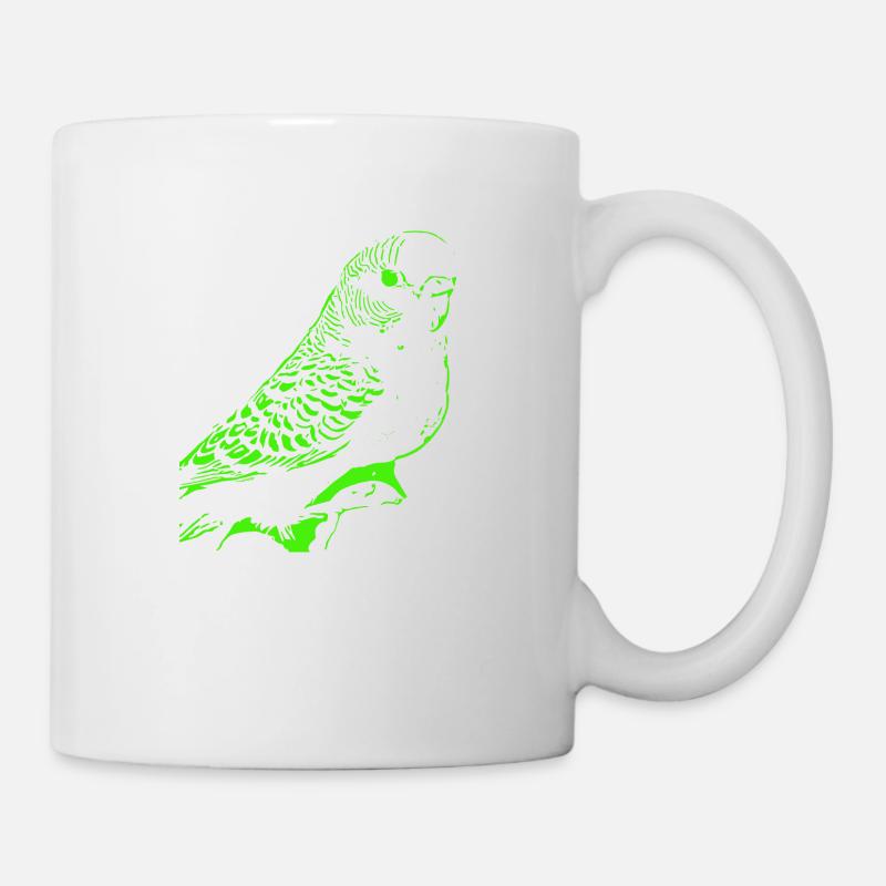 Wellensittich - Tasse - Weiß