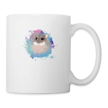 zwerghamster,hamster,bunt,graffiti,malerei - Tasse - Weiß - Rechts