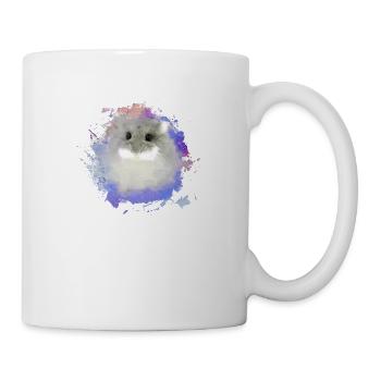zwerghamster,hamster,bunt,graffiti,malerei - Tasse - Weiß - Rechts