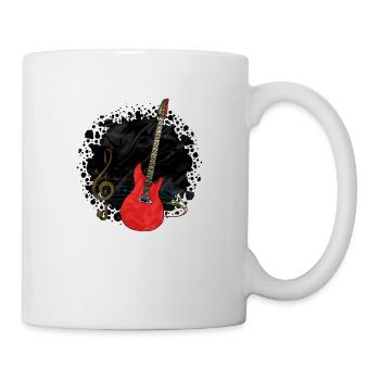 Gitarre - Tasse - Weiß - Rechts