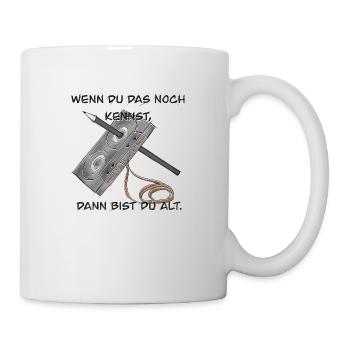 Kassette - Tasse - Weiß - Rechts