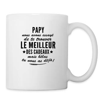 Papy / citation humour papy - Mug blanc - blanc - Droite