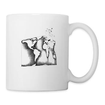 Surrealer Skater World Cube - Tasse - Weiß - Rechts