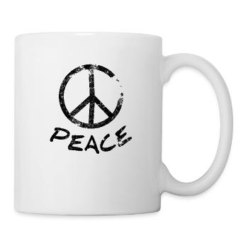 Signe de paix Peace Graffiti Style d’art urbain - Mug blanc - blanc - Droite