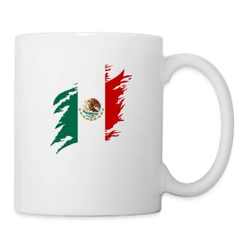 Mexique Drapeau Mexicain Drapeau Mexique Amérique du Sud - Mug blanc - blanc - Droite