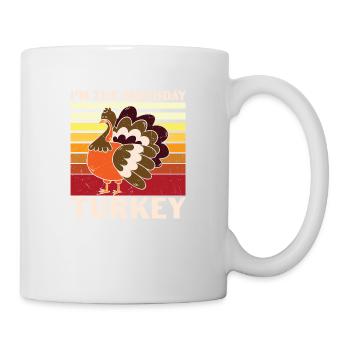 Happy Thanksgiving Im Birthday Turkey - Mug - white - Right