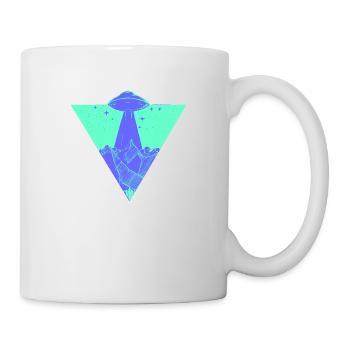 UFO Earth Planet - Mug - white - Right
