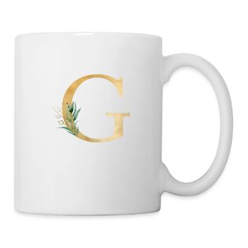 Customizable Monogram G Botany - Mug - white - Right