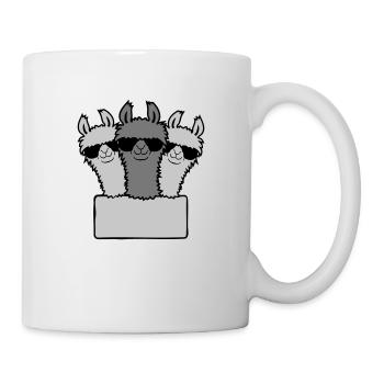 L’équipe de Empty Shield Lama - Mug blanc - blanc - Droite