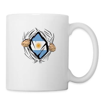 Argentine Drapeau Amérique du Sud Drapeau argentin - Mug blanc - blanc - Droite