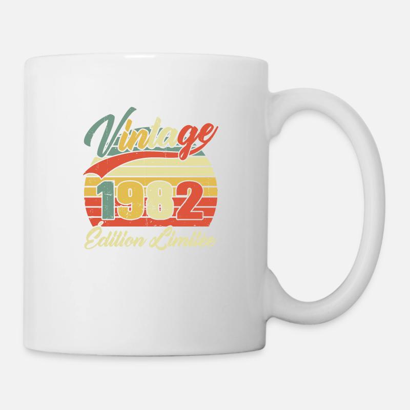 Cadeau D'anniversaire Vintage 1982 Édition Limitée - Mug blanc - blanc