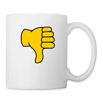Emoji Thumbs Down Sketch Color - Mug - white - Right