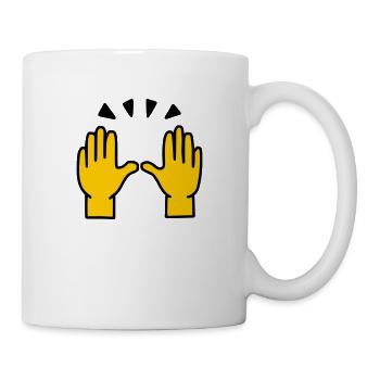 Emoji Success Célébrez sketch color - Mug blanc - blanc - Droite