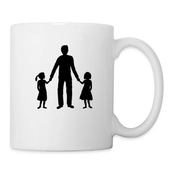 2 Daughters Papa Team - Mug - white - Right
