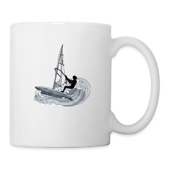 Windsurfen - Tasse - Weiß - Rechts