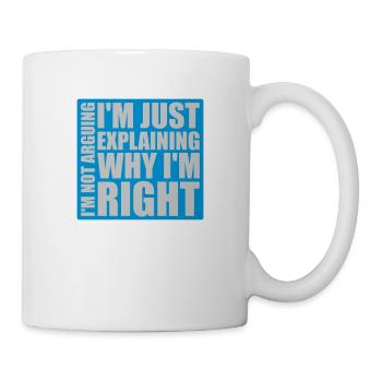 Je ne discute pas - Mug blanc - blanc - Droite