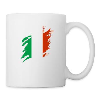 Italie Drapeau Vintage Drapeau Italien Occasion Look - Mug blanc - blanc - Droite