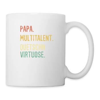 Papa Multitalent Quetschn Virtuose, Steirische - Tasse - Weiß - Rechts