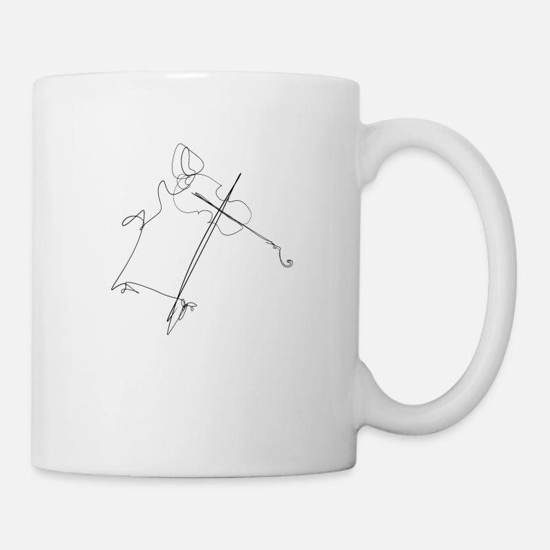 Geige - Tasse - Weiß