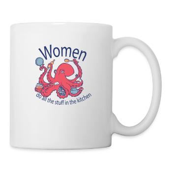 Frauen machen alles in der Küche Frauen machen all - Tasse - Weiß - Rechts