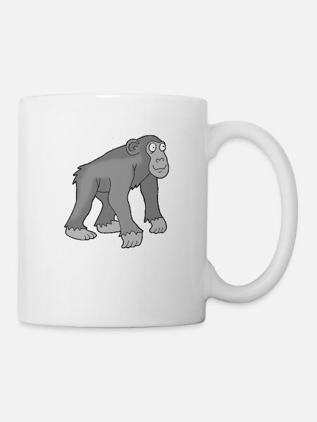 Chimpanse 1 - Tasse - Weiß